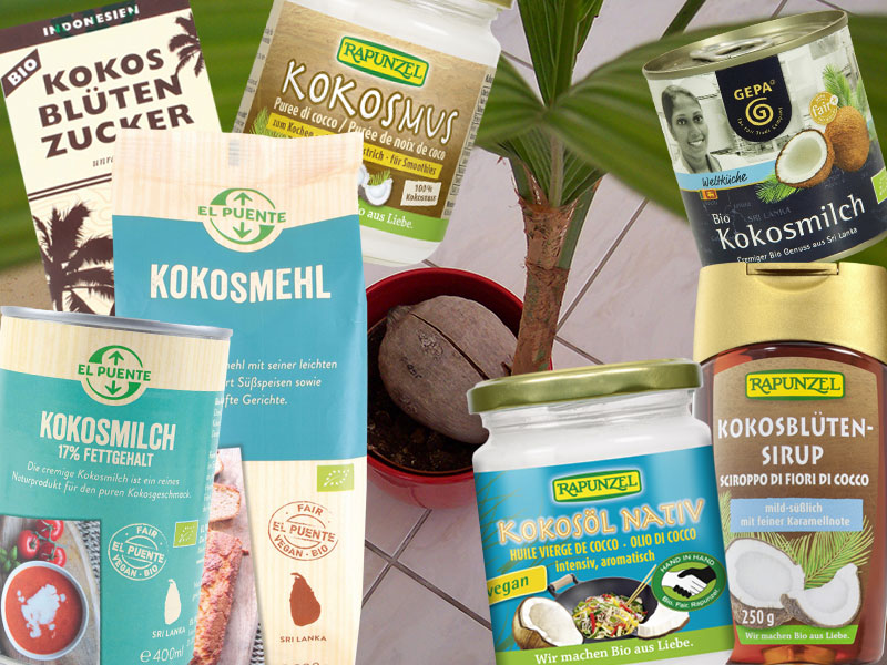 Bio-Kokosprodukte aus unserem Weltladen.