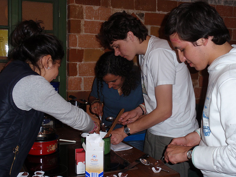 Kakaoprojekt mit brasilianischen Jugendlichen.